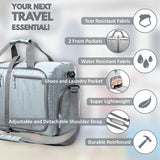 JD Fresh Foldable Nylon Travel Bag for Women/Waterproof Travel Luggage for Men/Expandable Duffle Bags/Lightweight Gym Bag