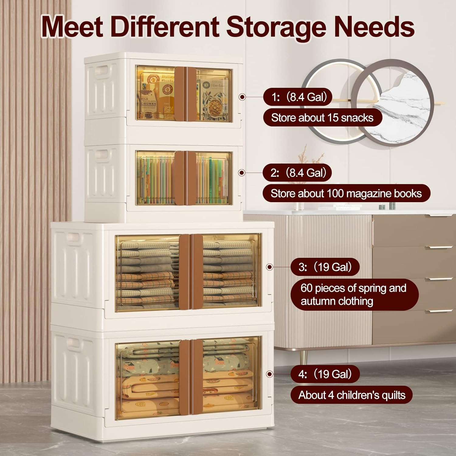 JD Fresh Plastic Cupboard for Storage, Durable Storage Cabinet, Foldable Cupboards for Storage, Multifunctional Storage Organizer for Home, Office, Kitchen, and Laundry Room Organization