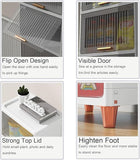 JD FRESH 1 Tier Foldable Plastic Rack for Storage/Kitchen Cupboard/Versatile and Sturdy Wardrobe for Clothes/Multipurpose Storage Organizer/Closet for Bedroom/Living Room/Laundry Room (Transparent)