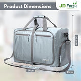 JD Fresh Foldable Nylon Travel Bag for Women/Waterproof Travel Luggage for Men/Expandable Duffle Bags/Lightweight Gym Bag