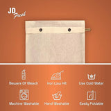 Elegant Saree Storage Covers - Orange, Transparent Top, Lightweight & Durable Organizers for Sarees