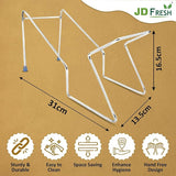 JD FRESH 5 Liter Stainless Steel Rice Pot Drainer Stand/Tabletop Cooked Rice Filter Vessel/Anti-Rust and Heavy Duty Sink Strainer/Hands-Free Kitchen Strainer for Rice/Noodles/Beans/Vegetables (1 PC)