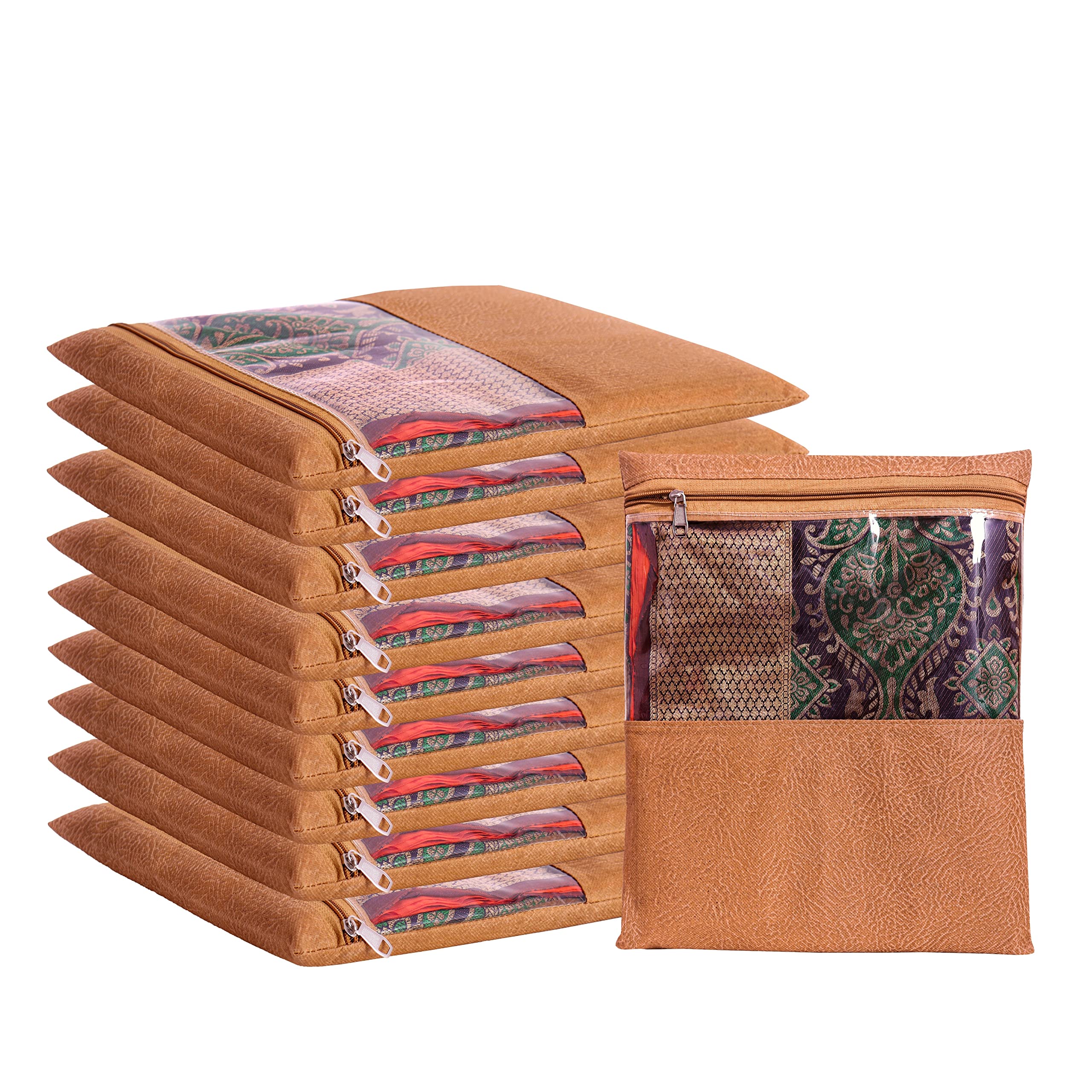 Trans-Saree-Cover-Orange-12*14-10 Pc