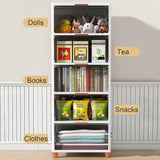 Foldable Plastic Cloth Rack for Storage/Kitchen Cupboard/Versatile and Sturdy Wardrobe for Clothes/Storage Organizer/Closet for Bedroom/Living Room/Laundry Room/Study(White)