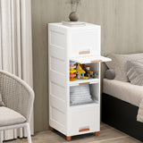 JD FRESH Tier Organizer for Clothes/Modular Kitchen Storage Rack/Modular Wardrobe for Cloth/Space Saving Closet for Bedroom-Living Room/Stackable Cabinet/Almirah for Home (White)